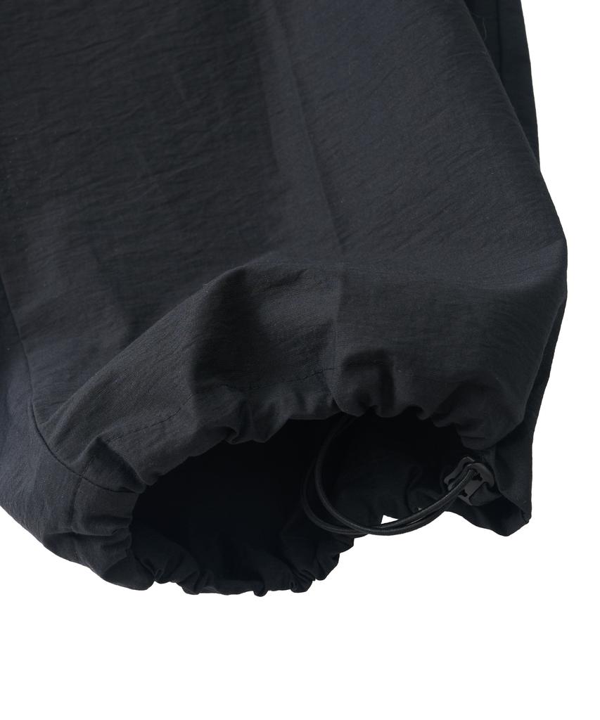 ANALOG MOOD Semi-Wide String Cargo Pants (Black)