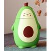 Cartoon Avocado Glass Bottle Double Layer Water Cup Portable Cute Drinking Cup Student Gifts with