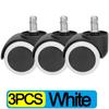 6/1PCS Universal Chair Wheel Caster Furniture Swivel Castor Office Replacement Wheels Roller Home Hardware 360° Load Bearing