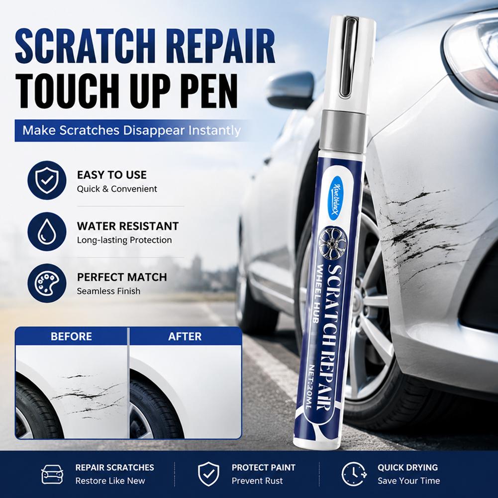 Touch-up Paint Pen Quick-drying Car Paint Repair Tool Car Paint Scratches, Dents Repair Tool Waterproof Sun-proof,