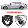 1 stk 3D Metall Auto Dørskjold Emblem Bil Karosseri Merke Klistremerke for Renault Dacia Megane 2 3 Clio 4 Captur Kadjar Fluence