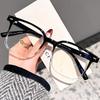 Square Transparent Women's Reading Glasses Blue Light Blocking Computer Eyewear TR90 Big Presbyopic Eyeglasses Lesebrille +1.5