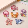 Pack Of 2/6 Sea Creature Resin Figurines Ornament for Craft Picture Frames Phone Case Scrapbooking and Hair Accessories