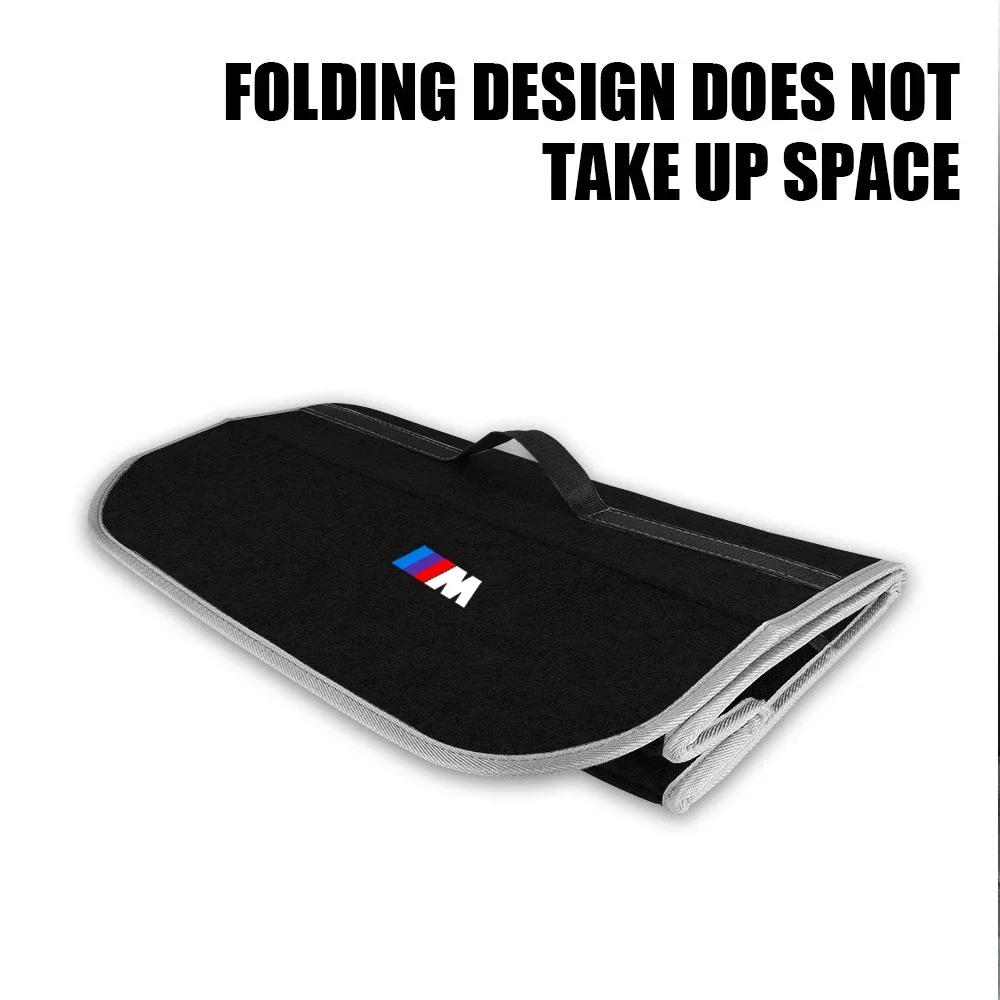 X6 X7 Car Trunk Storage Bag Leather Camping Box Collapsible Auto Organizer For BMW E36 E46 E53 E90 E60 E61 E93 E87 X3 X5 F30 F20