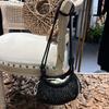 Net Pouch Yarn Woven Crossbody Bag Large Capacity Hollow Fishnet Bag Crochet Shoulder Pouch  School