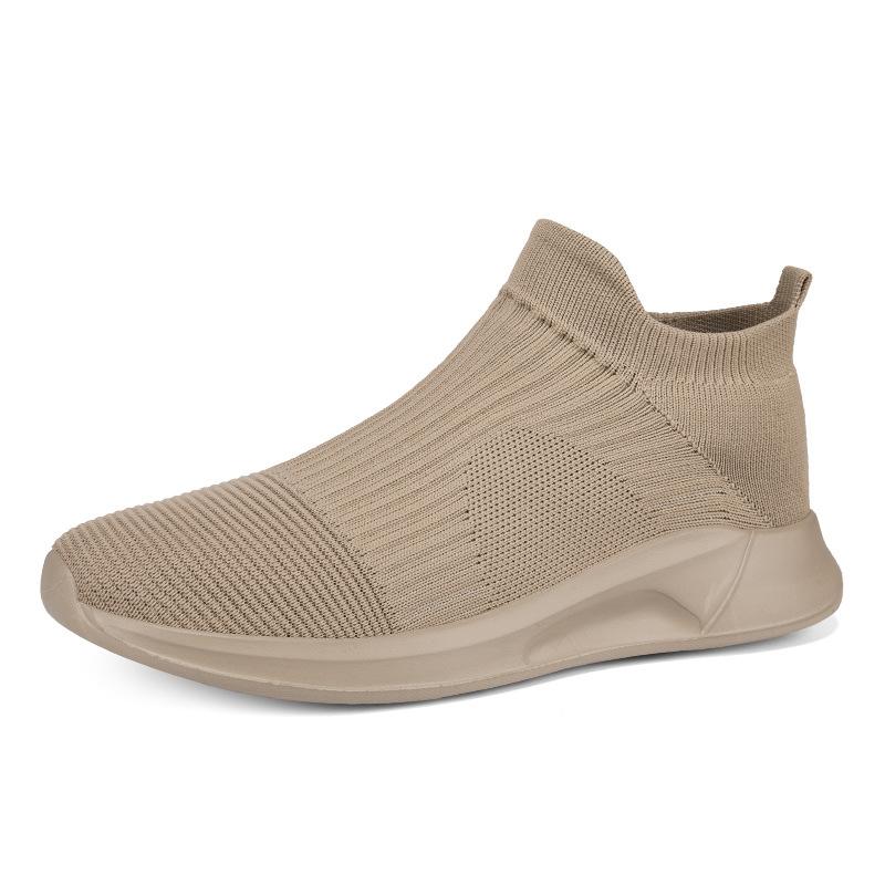 Fashion Pink Socks Shoes for Women Breathable Knit Sneakers Slip On Lightweight Mesh Flat Shoes Spring Summer Fashion Walking Women Shoe