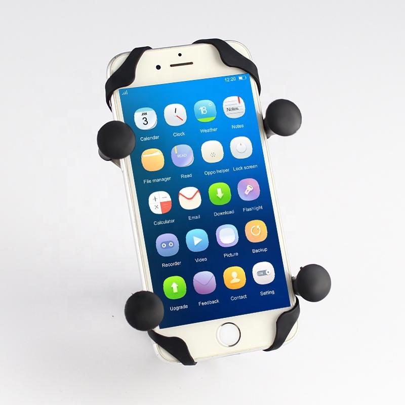 ABS X Shape Bike Phone Bracket Motorcycle Mobile Phone Holder for Bicycle Motorcycle