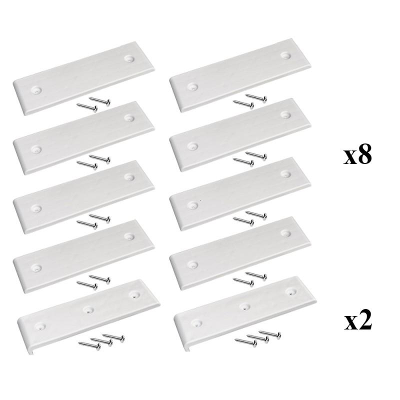 Boat Trailer Bunk Slide Pads and Boat Trailer Glide Bunk Enders for Launching & Loading Boat on/Off Trailer Easier 3" X 10"