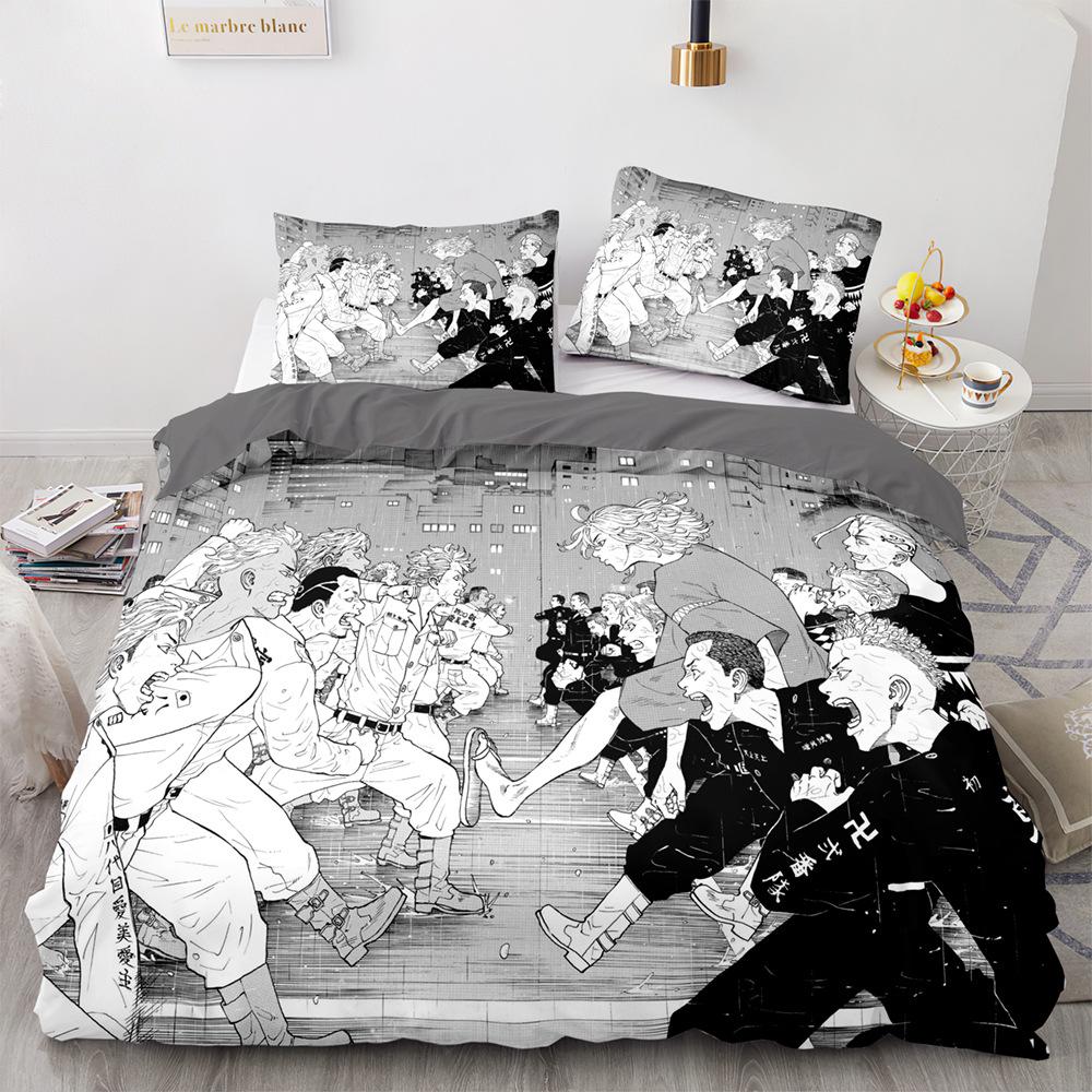 Tokyo terror ghoul 3D Digital Printed  Duvet Cover Set,3D HD Quilt Cover Set Children's bedding set For Single Double King Bed