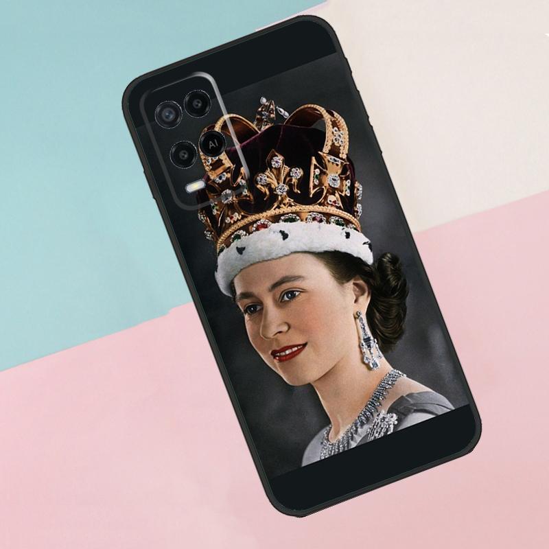 

England Queen Elizabeth II For Oppo A16 A76 A96 A15 A80 A60 A40 A94 A54 A98 A78 A18 A38 A58 A17 A77 A74 A57S Phone Case OPPO A78 4G