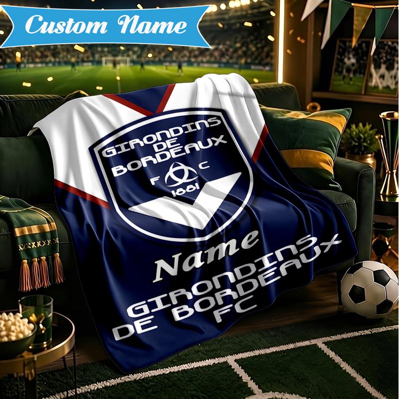 Custom Name Inter Milan Crest Blanket Lightweight Ideal Bedding Blanket Perfect for Travel, Camping, Living Rooms, Sofas, Christmas Gift