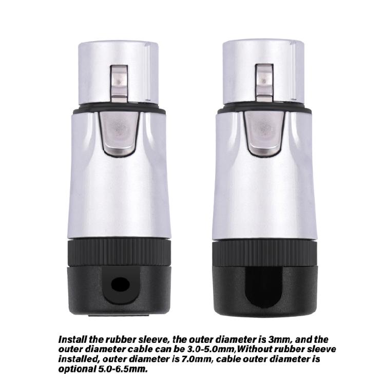 2PCS Auditory 3Pin Mic Connectors, Male And Female Plugs For Secure Soldering And Superior Sound