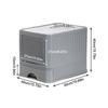 Cat Litter Box Large Enclosed With Lid And Scoop Foldable Design Top Exit Front Entry Odor Control Kitty Toilet Tray