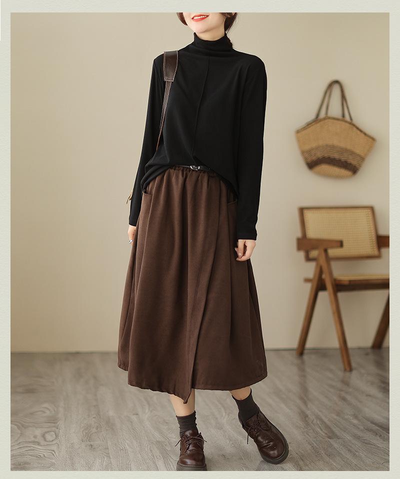 

Women s Olive Green Long Dress One size темно-коричневого кольору