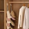 Wardrobe Hat Rack Hanging Rope Hat Storage Clips Hat Organizer Display for Baseball Caps Hat Hanger for Closet Door and Bedroom