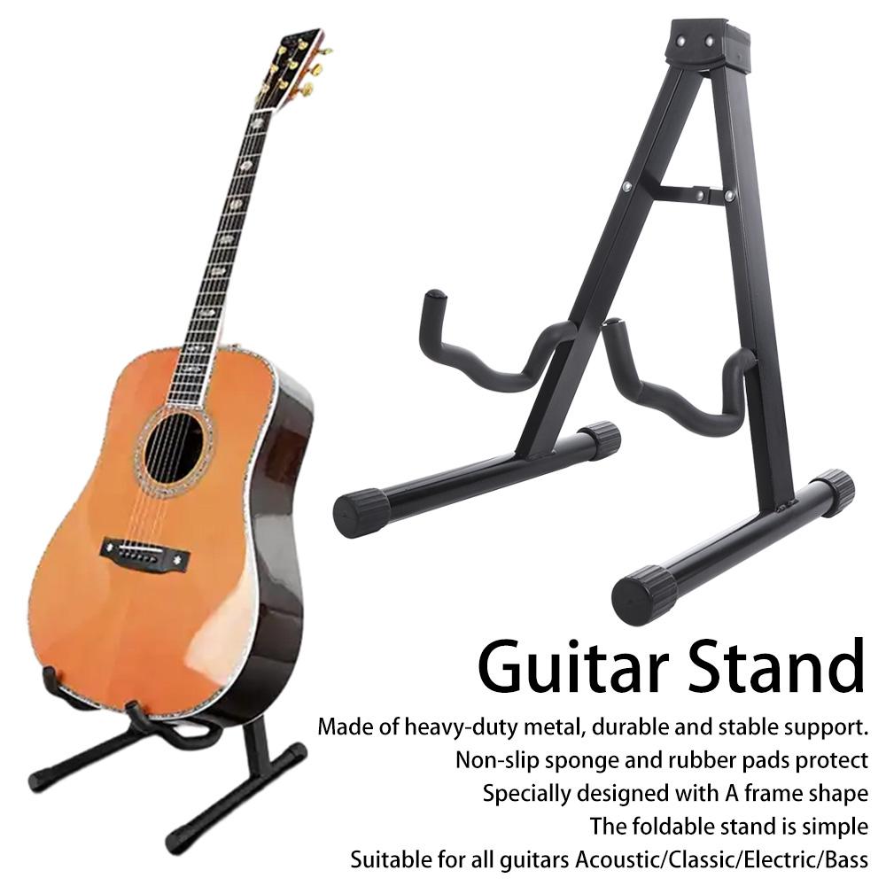 Metal Universal a Frame Floor Stand Electric Guitar Bracket Stringed Instrument Accessories