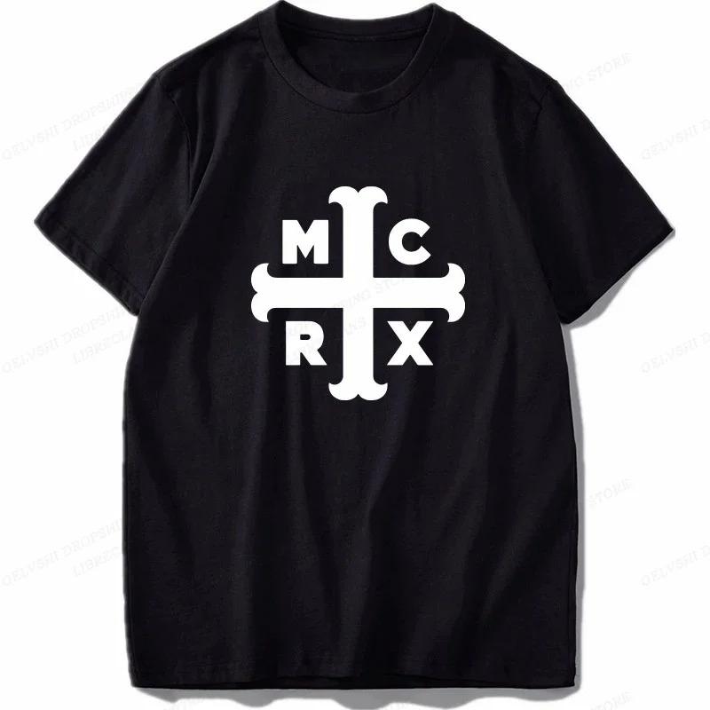 

My Chemical RoUnisexce Patterned Cotton Tshirt 2026 Summer New Style for Both Unisex and Women Featuring Retro and Casual Trend 4XL