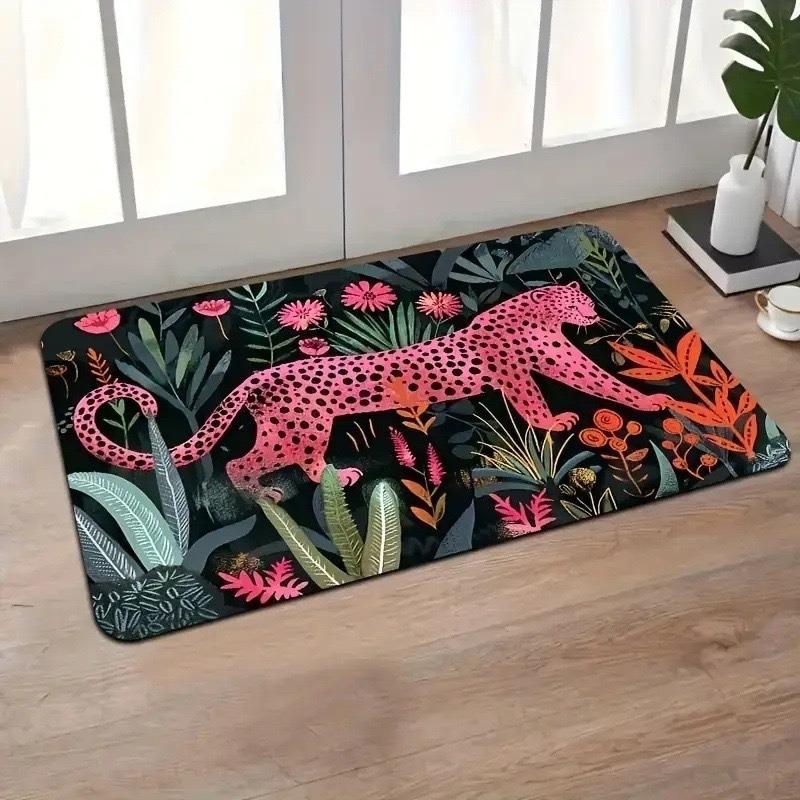 Retro Floor Mat Bathroom Dirt Resistant Foot Mat Anti Slip and Easy To Maintain Door Mat