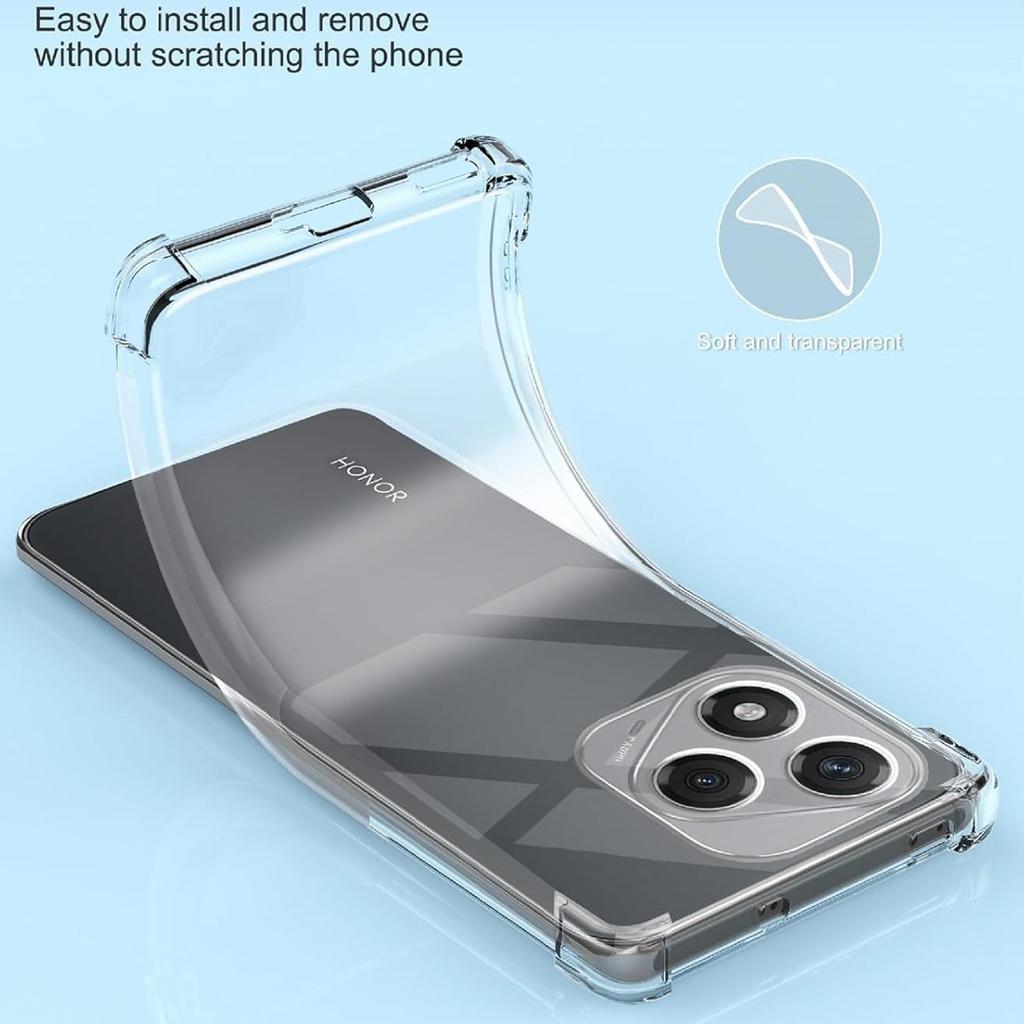 TPU Transparent Case for Honor 400 Lite Protective Cover Four Corners Shockproof Bumper Coque Fundas