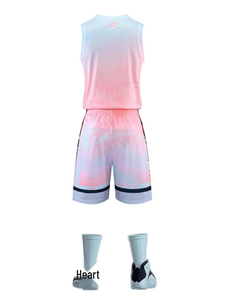 Men's Summer Training Basketball Tank and Shorts Set with Custom Printing