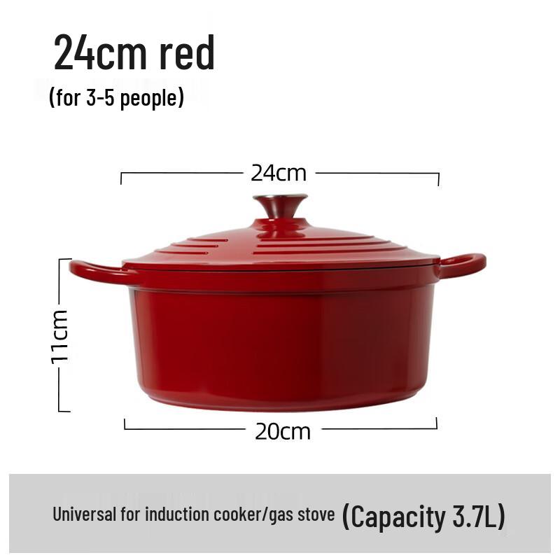 MINGJUE Household Non-Stick Enamel Pot