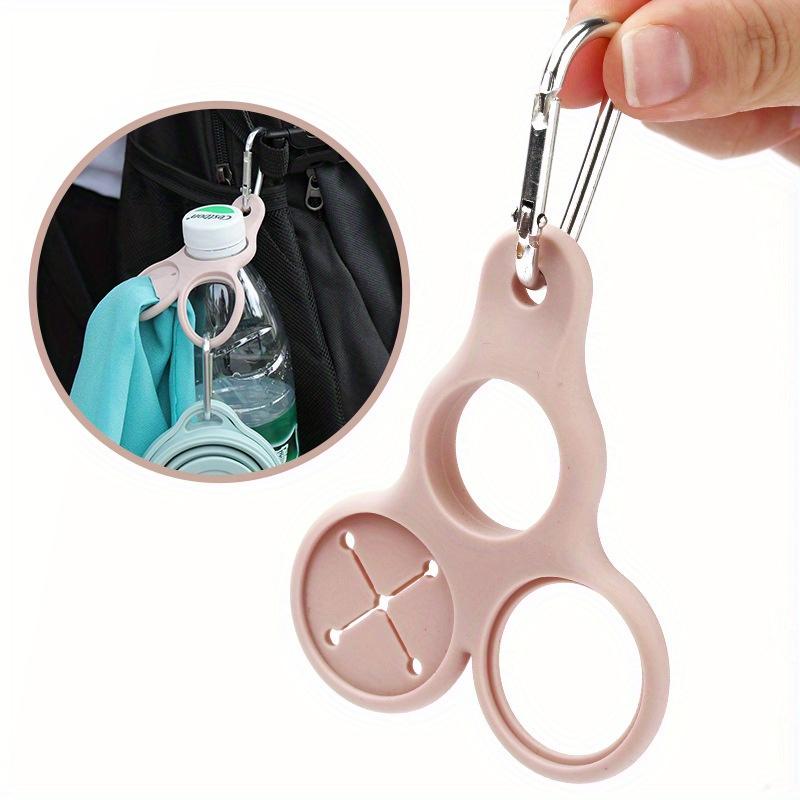 Camping Hiking Tools Water Bottle Holder Rubber Buckles Hook Sports Kettle Buckle Outdoor Carabiners Portable Travel Accessories