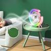 Desk Fan For Summer Led 3 Speeds Rgb Powerful Quiet
