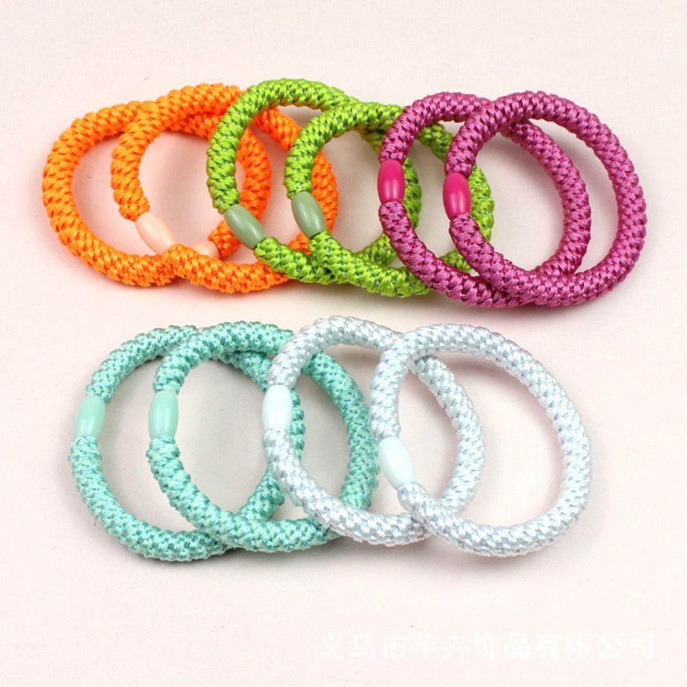 10pcs Sweet Elastic Rubber Bands Fashion Hair Rope Hair Accessories Ponytail Holders For Women