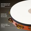 MEINL Percussion Traditional Goat-Skin Wood Tambourine with Brass Jingles, 1-Row, TAH1B-AB