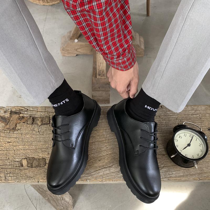 

Business Casual Leather Shoes Men s Young Commuter Bright Leather Oxford Shoes Wedding Shoes Platform Small Leather Shoes Versatile Loafer Handmade S 48