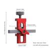 Adjustable Aluminum Alloy Cabinet Hardware Jig Precise Cabinet Door Installation Positioner for 7-40mm Thickness Panel