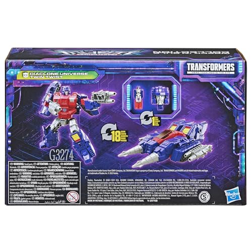 Transformers Generations Legacy Legacy Wreck & Rule Collection Diaclone Universe Twin Twist, Ages 8+, 5.5-inch (Amazon Exclusive)