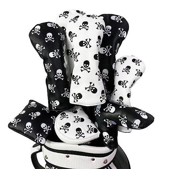 Golf Head Cover Putter Mallet Utility Fairway Wood Driver UT DR FW Small Waterproof Design Conversion Tag.