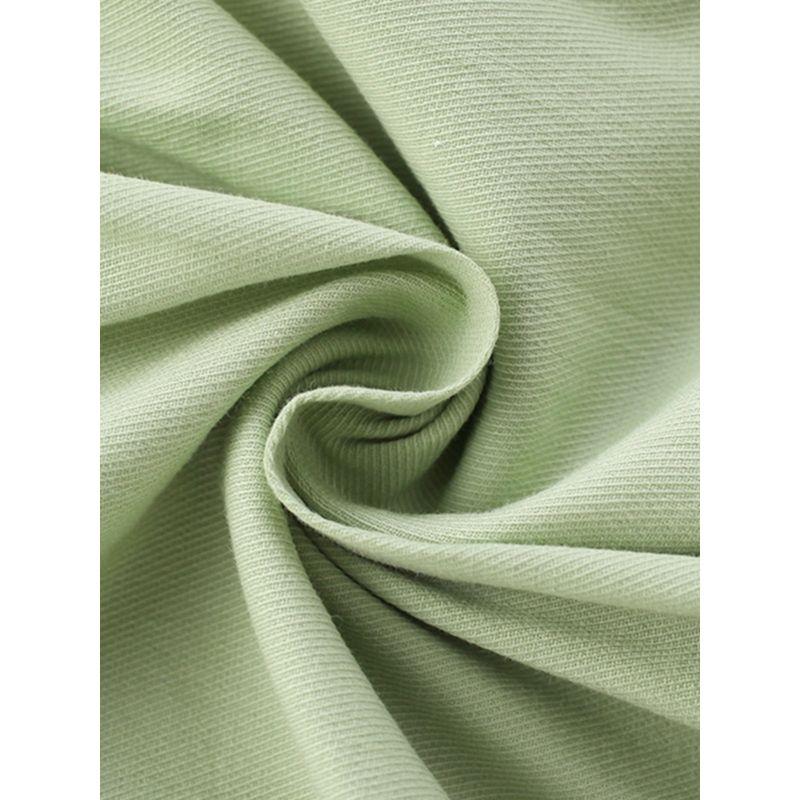 2024 New Summer Cotton Export Children's Dress Girls' Tank Dress Kids' Dress Green School Style Dress Trendy