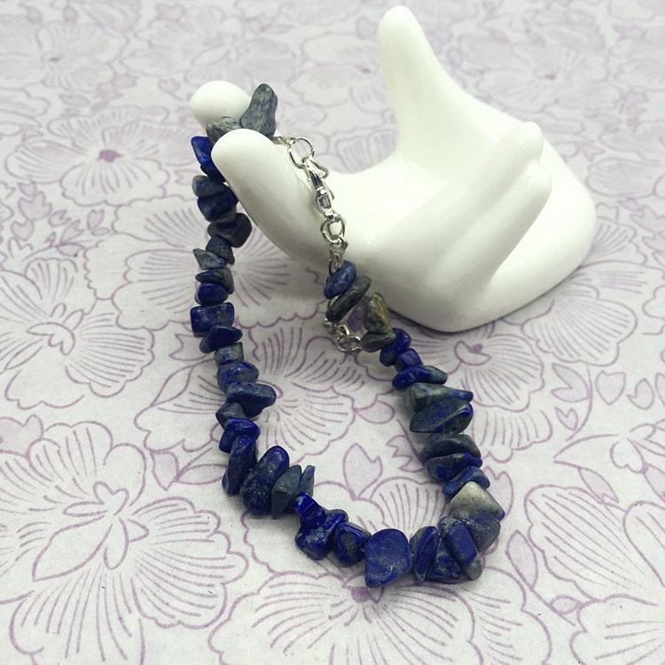 Natural tourmaline powder amethyst pomegranate lapis lazuli obsidian gravel bracelet, a variety of irregular women's jade bracelets