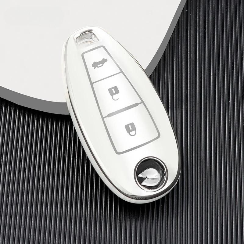 TPU Car Remote Key Case Shell Cover Fob for Suzuki Vitara Swift Ignis Kizashi SX4 Baleno Ertiga Samurai S-Cross Accessories