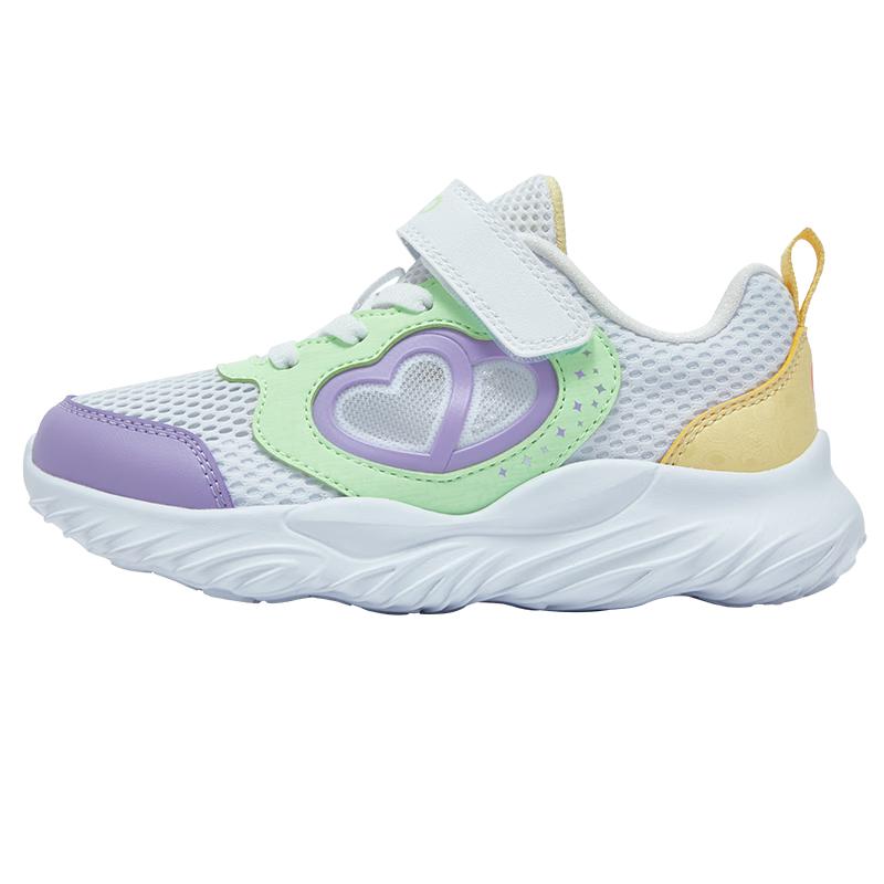 XTEP Girls  Heart Pattern Velcro Running Shoes 32