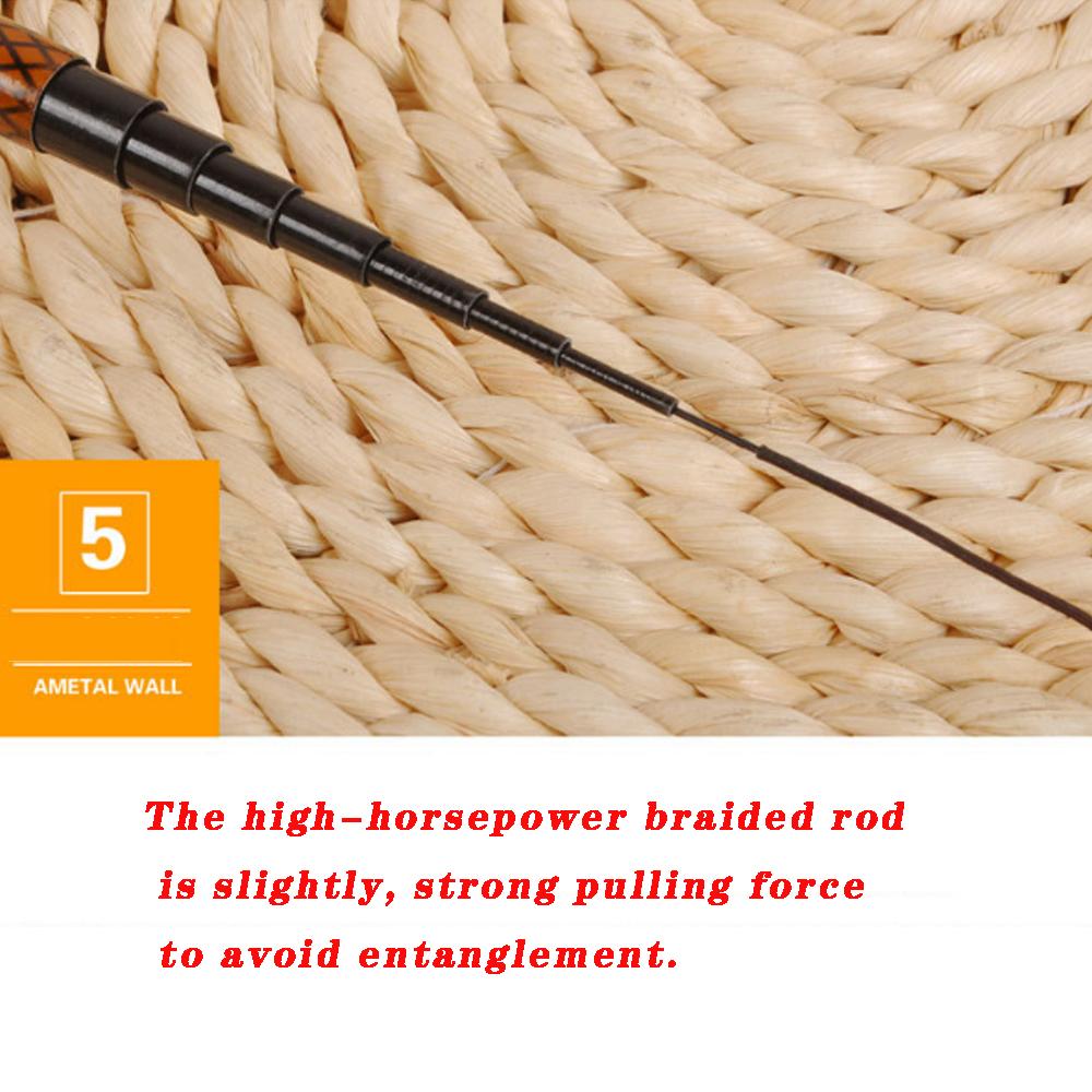 Pocket Super Short Section fishing Rod Carbon Super Light Super Short Section Hand Pole Stream Rod 46 Cm 1.8 Meters-6.3 Meters