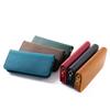 Elegant Genuine Leather Pen Box Holder Brown Black Zippered Pouch School Holsters Premium Pencil Case Card Holder Storage Custom