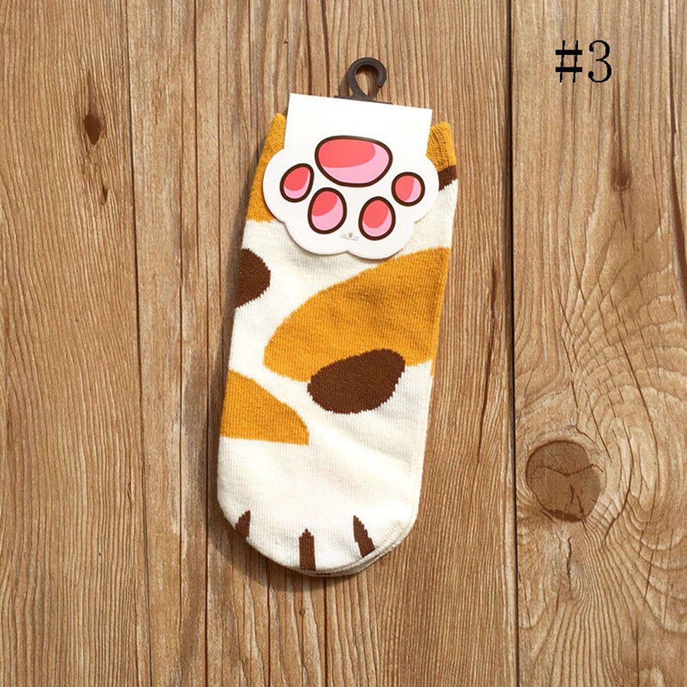 

1 pair New Lady Girls Summer Winter Candy Color Kawaii Cartoon Cute Cats Paw Kitty Claws Ankle Short Socks beautiful girls socks