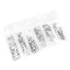   Colorful   Glass Nail Art Rhinestons Decoration Costumes Material Package(Silver)