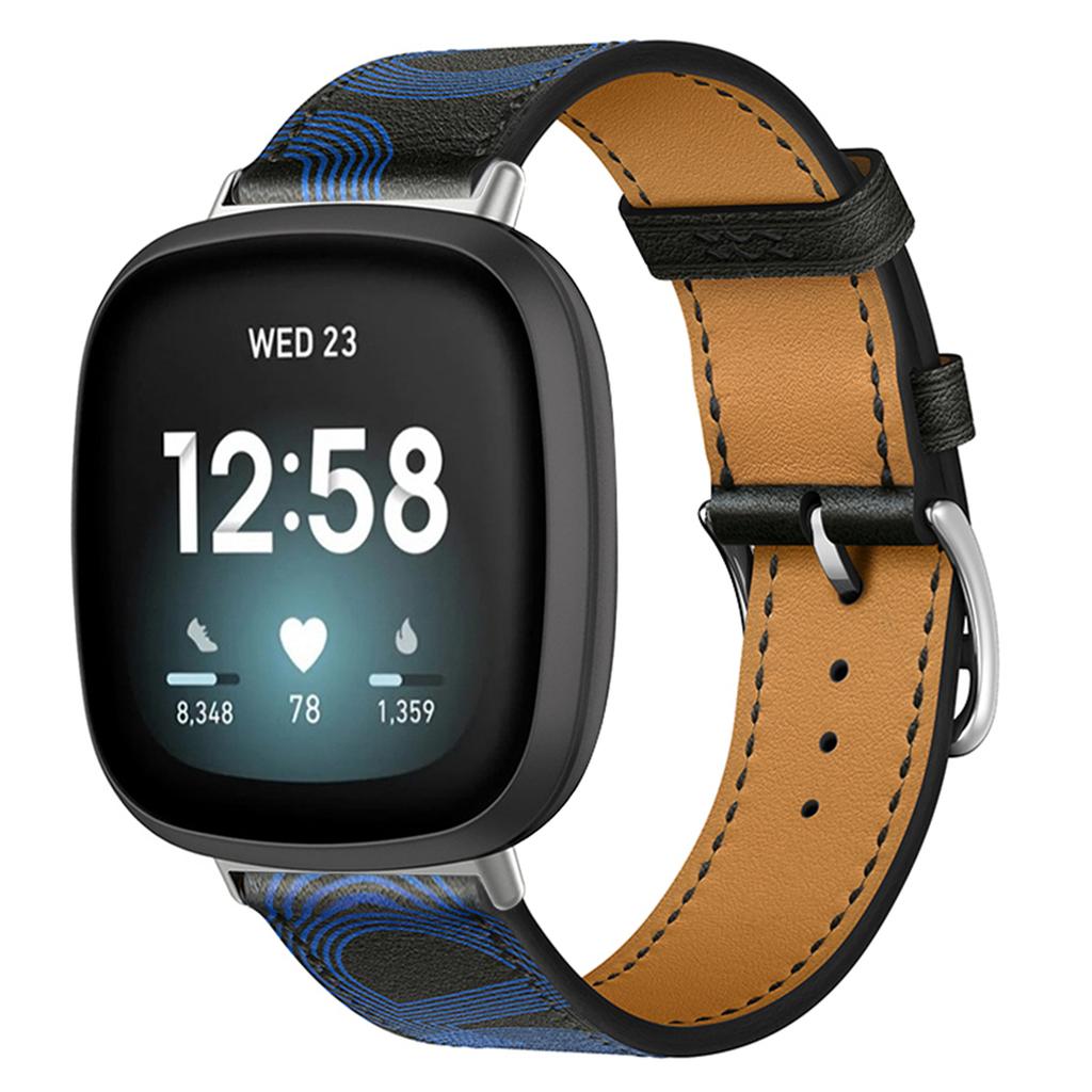 Leather Bracelet Strap For Fitbit Versa 4 3 2 1 Versa Lite Smart Watch Wristband Replacement Strap For Fitbit Sense/sense 2 Watchband