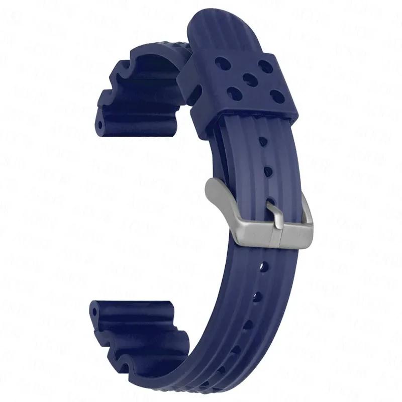 High-Quality TPU Strap Suitable for 20mm 22mm Seiko/CITIZEN/Longines Conquest Diving Watch Band Bracelet Accessories
