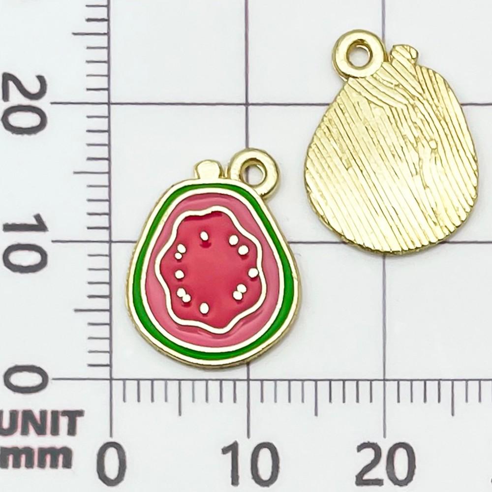 30 Colorful Fruit Enamel Pendants for DIY Jewelry - Apples, Watermelons, Cherries
