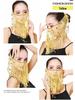 Plum Blossom Veil Dance Set: Belly Dance Accessories, Scarf, Hair Clip, Face Cover, Indian Dance Costume Props