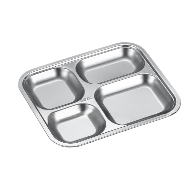 DISHJOY 304 Stainless Steel Divided Meal Trays