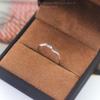 Elegant Leaf-Shaped Couple Rings with Diamonds: Luxury Women's Accessory