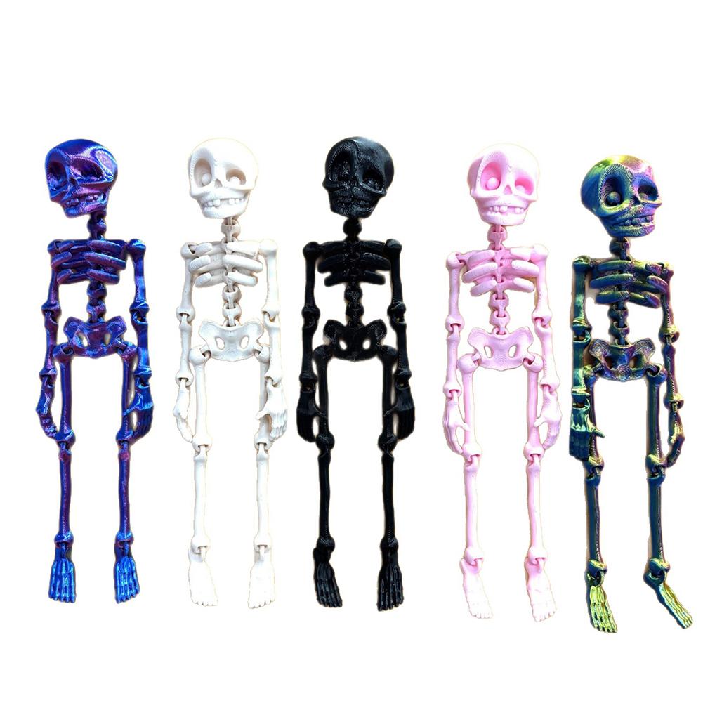 Poseable Skeleton Fridge Magnet with Movable Joints Mini Magnetic Skeleton Fridge Magnets for Kitchen Office and Locker Decor