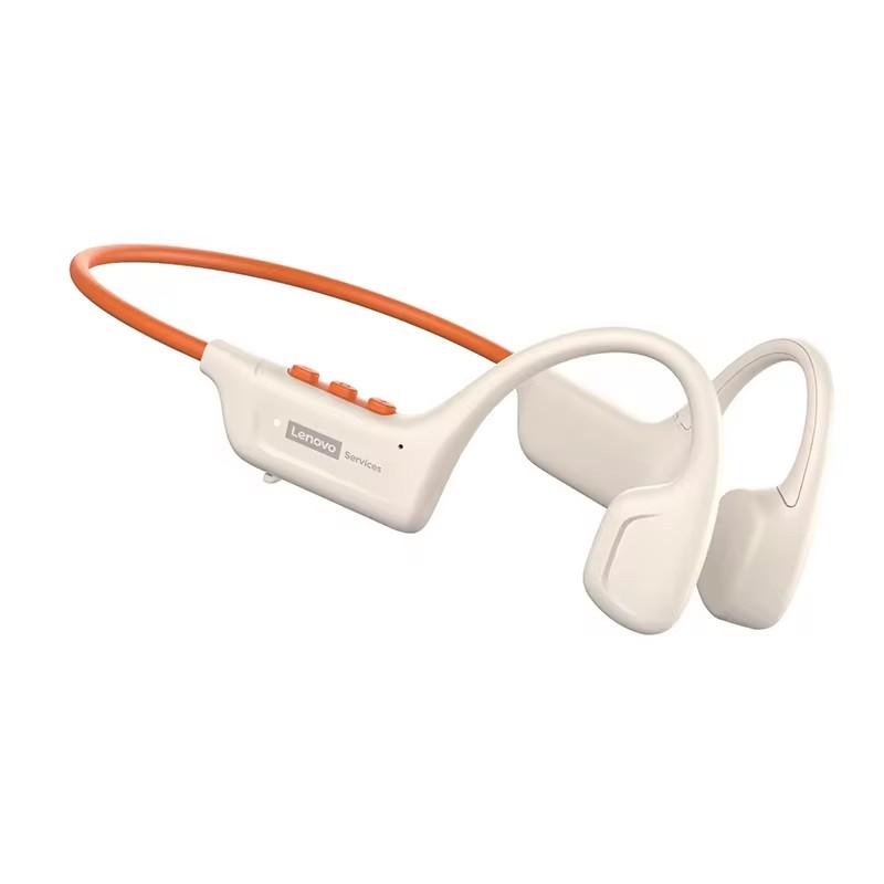 

Lenovo S102 Bone Conduction Wireless Earphones Air Conduction Headphones HiFi Sound Swim Headset помаранчевий