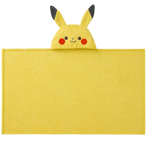 Monpoke Pikachu Hooded Bath Towel, Yellow, B896090